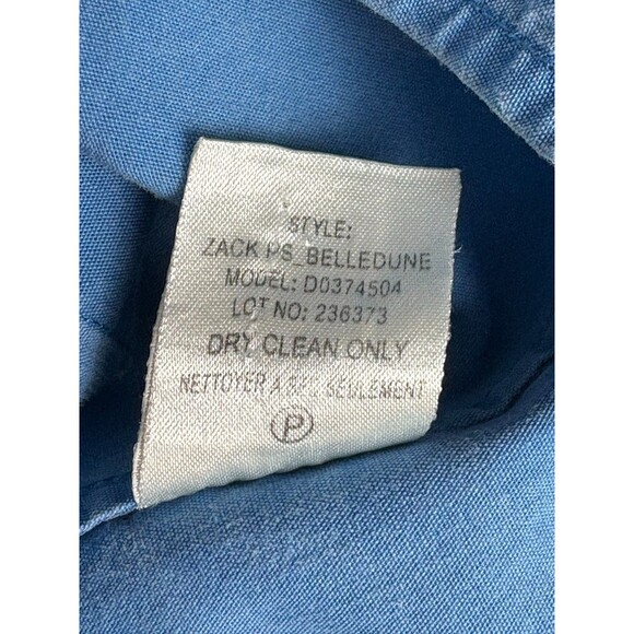 Theory Zack PS Belledune Button Down Shirt Men's Size Large Blue Casual Faded - Picture 3 of 9